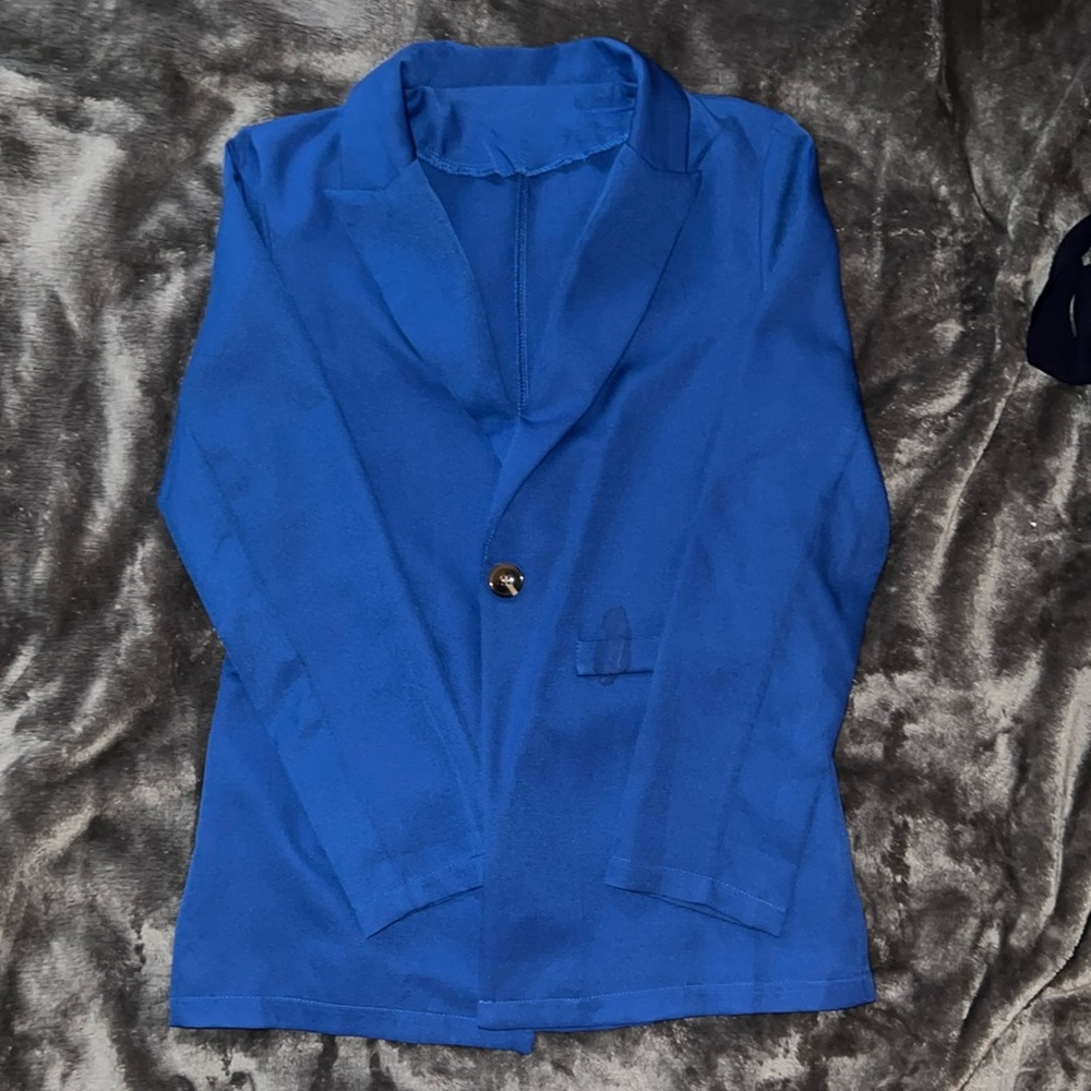 SHEIN Privé Lapel Neck Single Button Blazer
